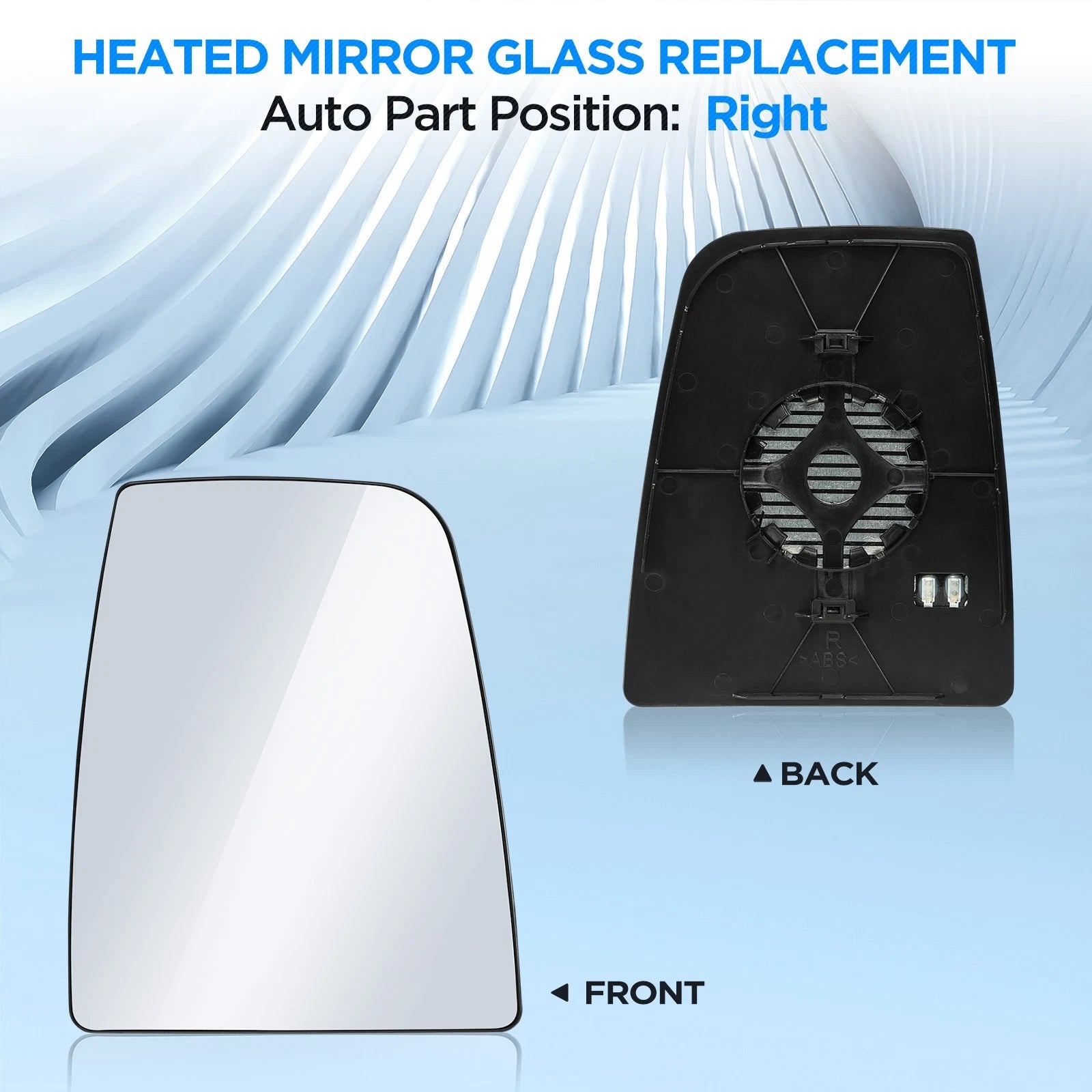 Mirror Glass Upper Right Side for Ford Transit-150/250/350 (V6) (2015-2020)