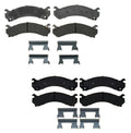 Set of 4 Semi-Metallic Brake Pads for Silverado Sierra 3500 HD (2011–2019)