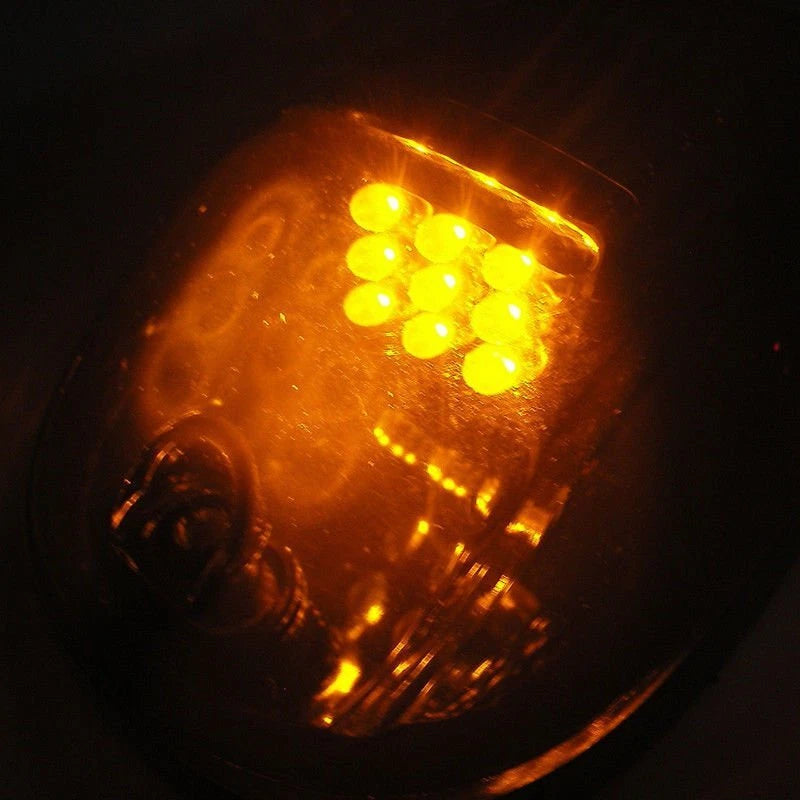 Set of 5 Smoke Amber LED Cab Roof Marker Lights for Dodge RAM 2500 3500 (1999–2002)