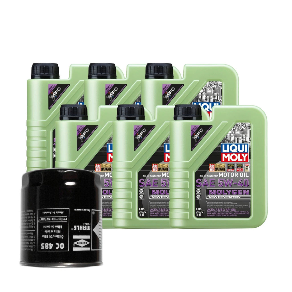 6L Liqui Moly Molygen 5W-40 Oil Change Kit for Audi A4 Quattro (2002–2008)