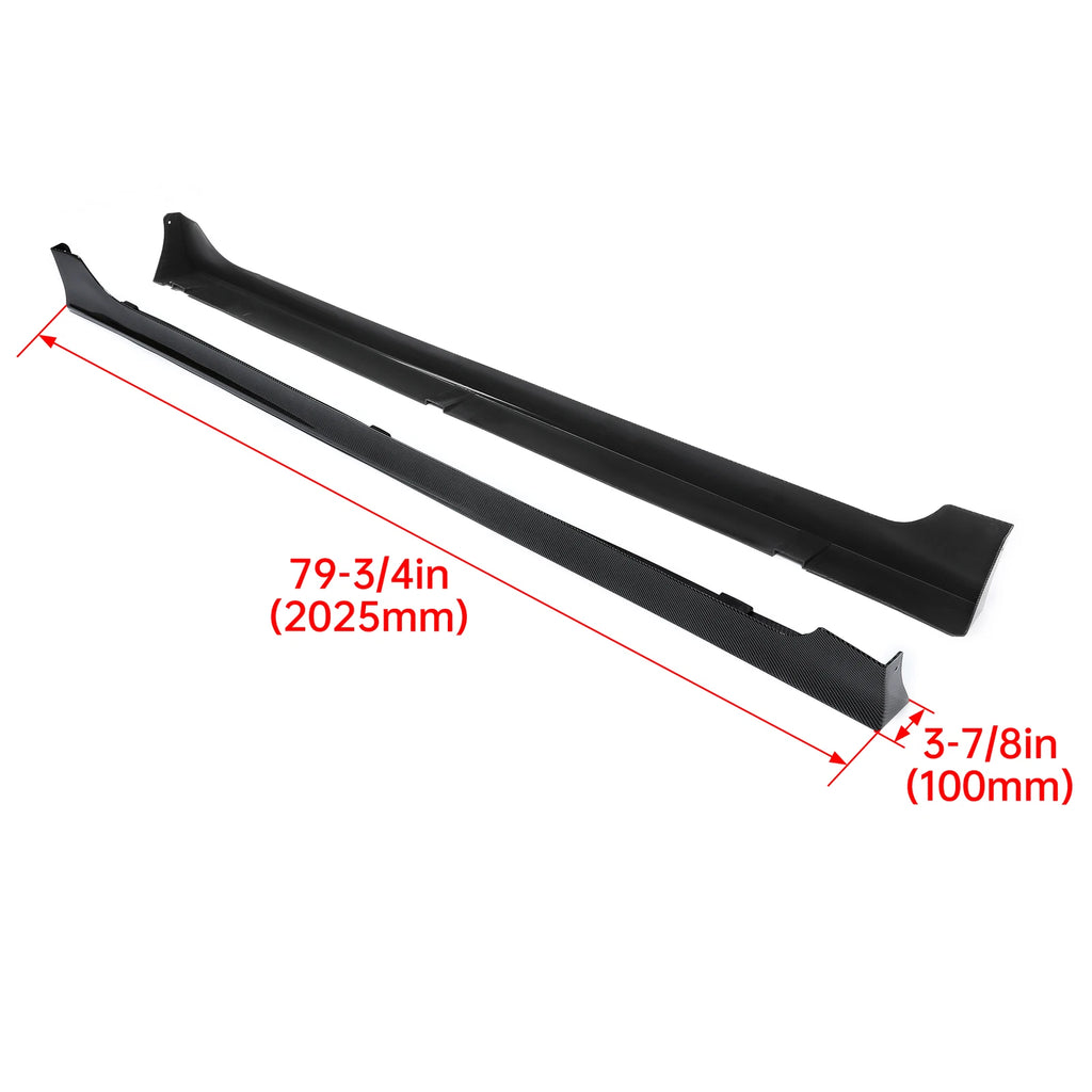 Side Skirt Splitter for Honda Accord Sedan (2013–2017) Carbon Fiber JDM MD Style