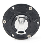 CNC Fuel Gas Tank Cap for Kawasaki Ninja 250R EX250 (2008–2012), EX300 (2013–2014) Silver
