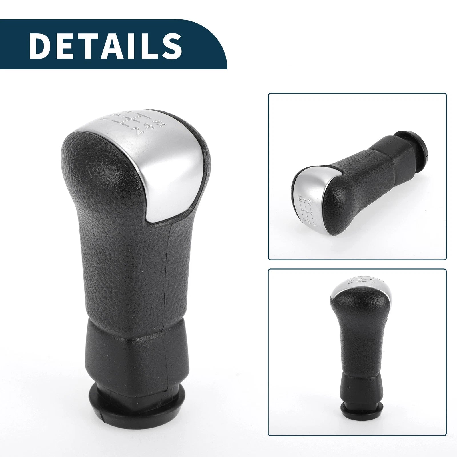 5 Speed Manual Gear Shifter Knob for Nissan X-Trail (2008–2013) Black Plastic