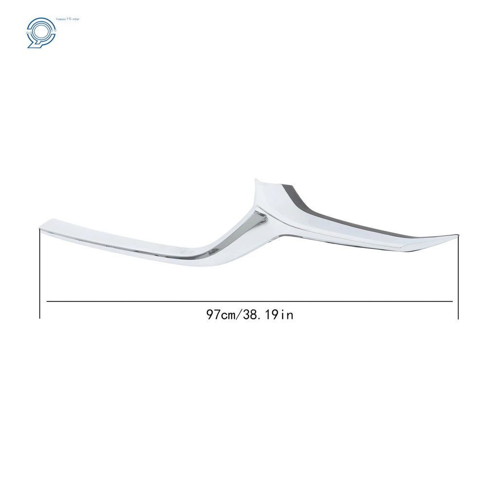 Pair Chrome Plastic Front Bumper Grille Molding Trim for Mazda CX-30 (2020–2023)