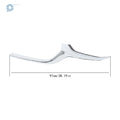 Pair Chrome Plastic Front Bumper Grille Molding Trim for Mazda CX-30 (2020–2023)