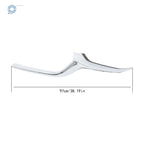Pair Chrome Plastic Front Bumper Grille Molding Trim for Mazda CX-30 (2020–2023)