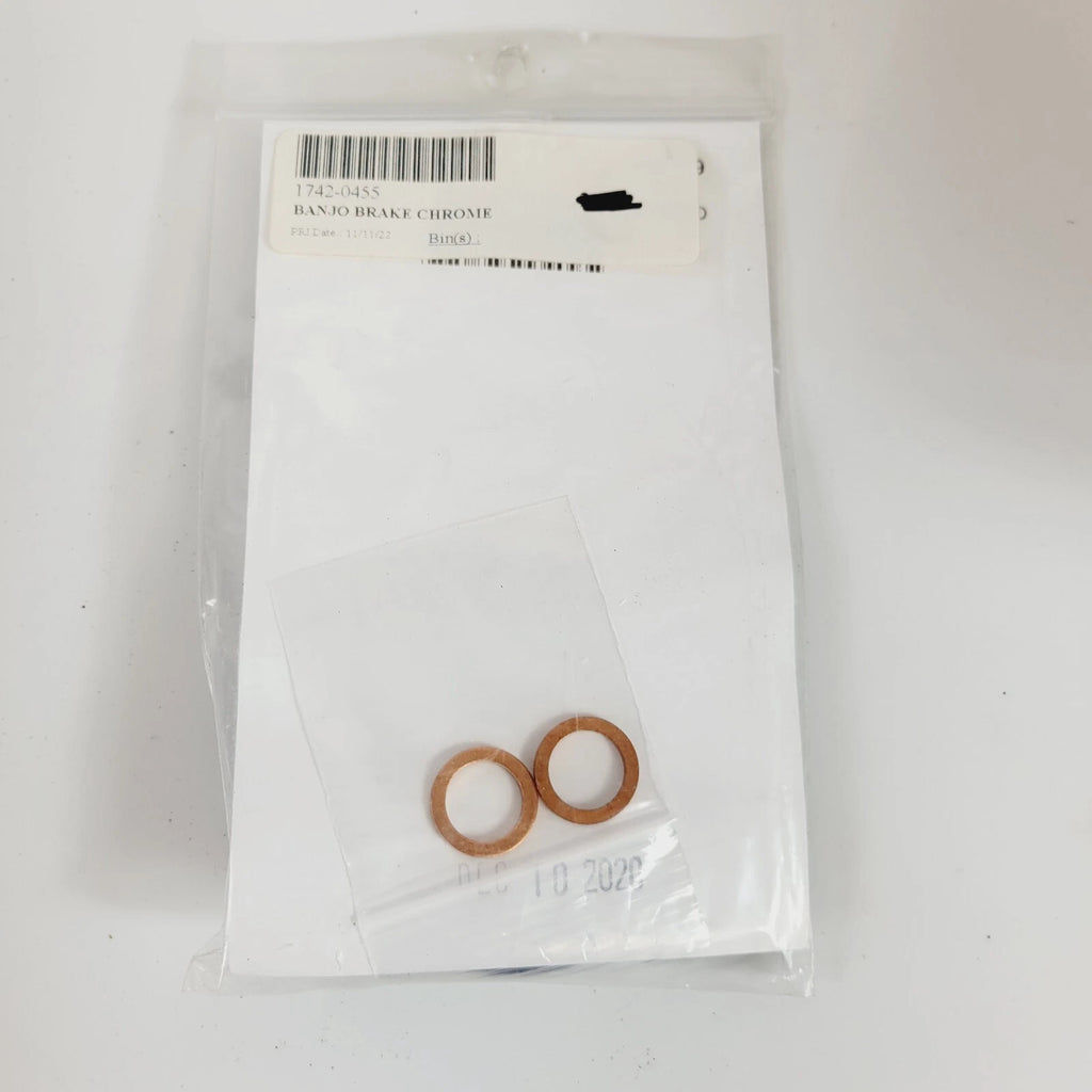 Upper Brake Line Adapters for Magnum Trike (1742-0455, 37019) Chrome