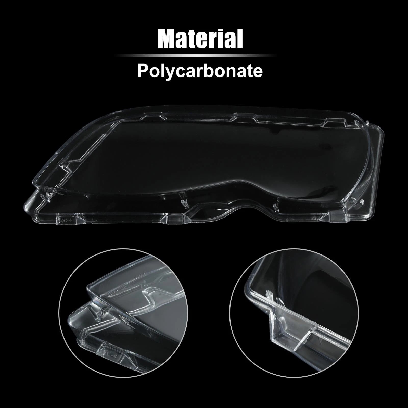 Left Front Headlight Lens Cover for BMW E46 (2002–2005) 63126924045