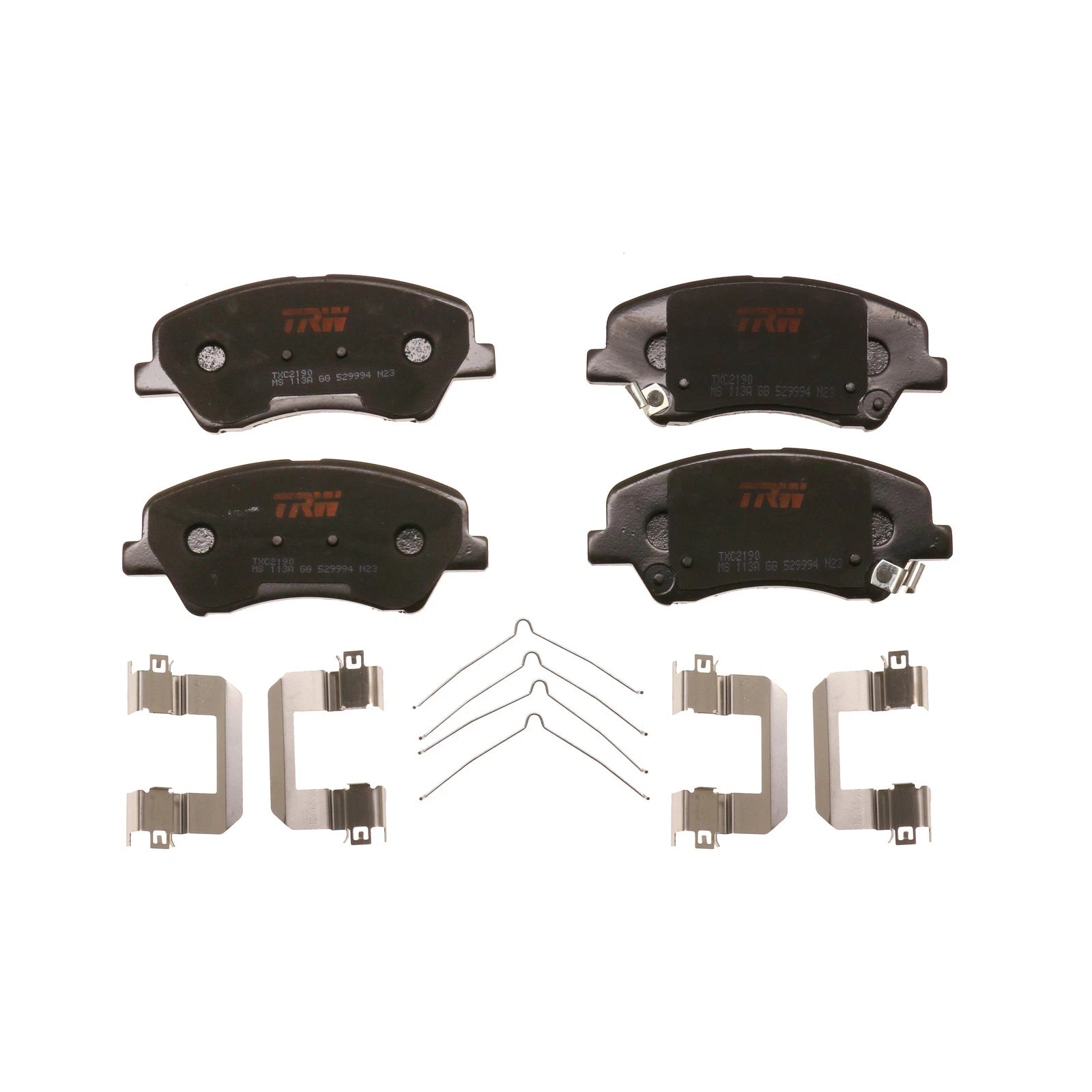 Set of 4 Disc Brake Pads for Kia Rio (2018–2023)