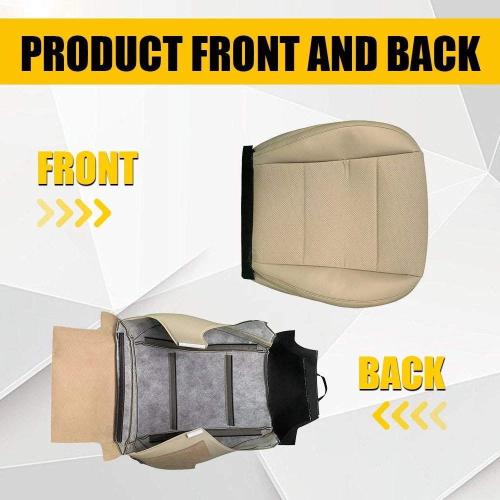 Driver Perforated Leather Bottom Seat Cover Tan for Subaru Outback (2015–2019)