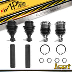 Set of 6 Front Ball Joints & Tie Rod Ends for Ford F-150 F-250