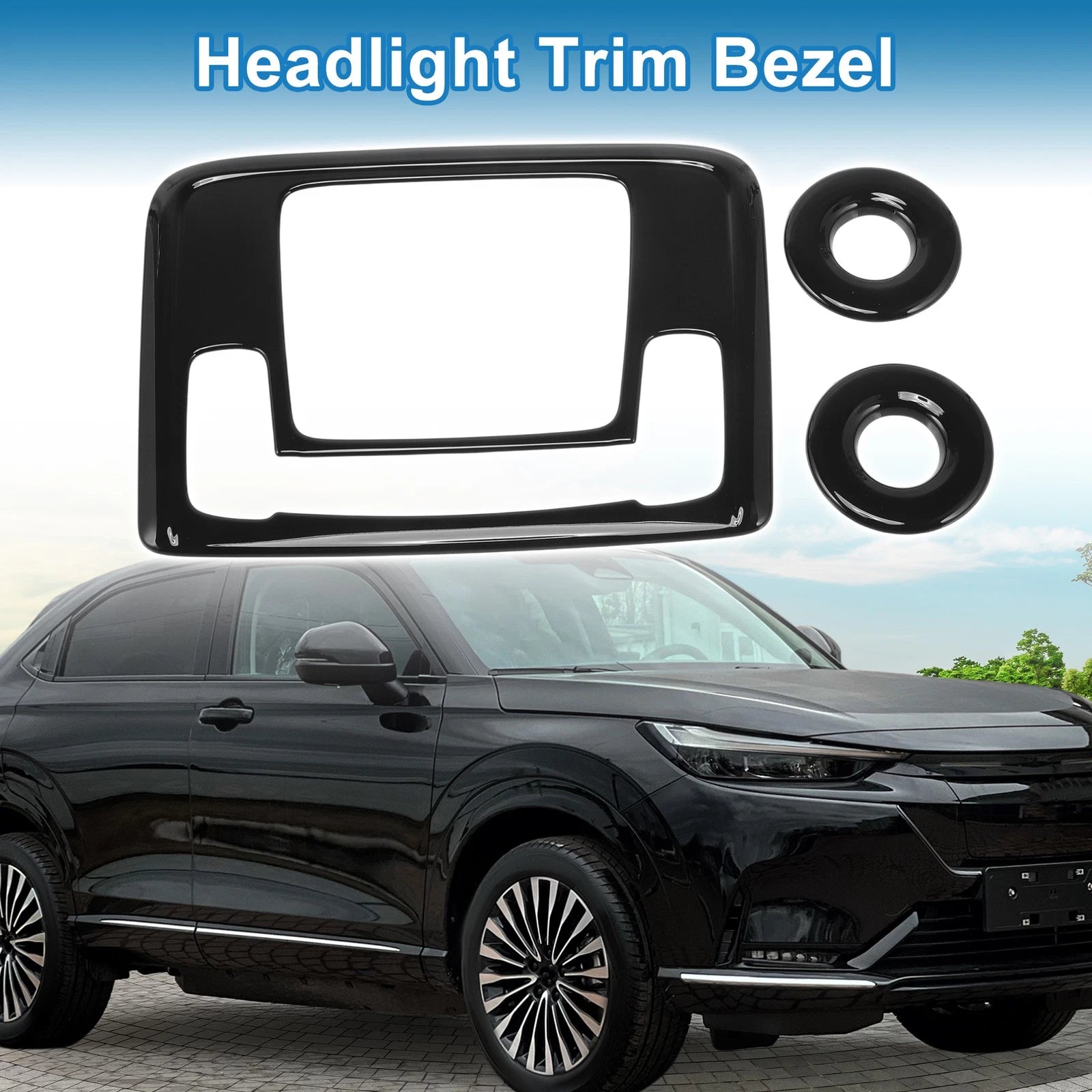 Set of 2 Headlight Trim Bezels for Honda HR-V (2021–2022)