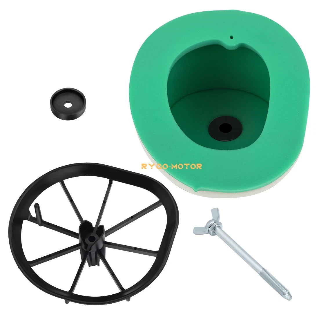 Air Filter Cleaner w/ Cage Holder & Wing Bolt for Suzuki RM125 RM250 (2001–2008)