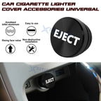 EJECT Cigarette Lighter Plug Cover for Black Alloy (12V-12V)