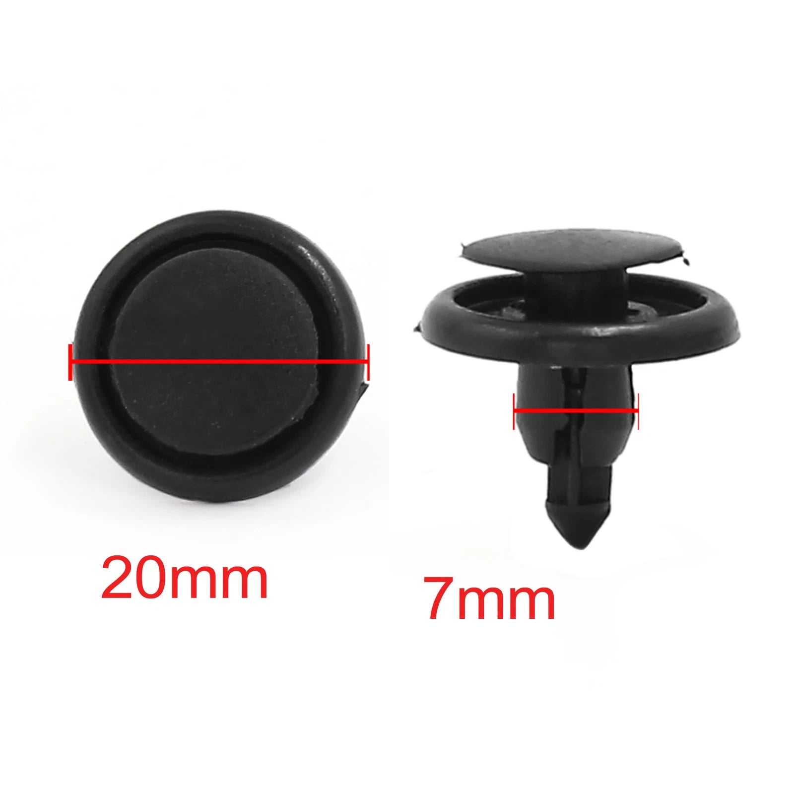 100Pcs Push-Type Clip Retainer MR-200300 for Honda Mitsubishi 