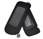 Carbon Fiber Sunvisors Cover for Ford Mustang (1987–1993) Black Purple Stitch