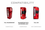 Smoked LED Tail Lights Replacement for 2023-2025 Ford Super Duty