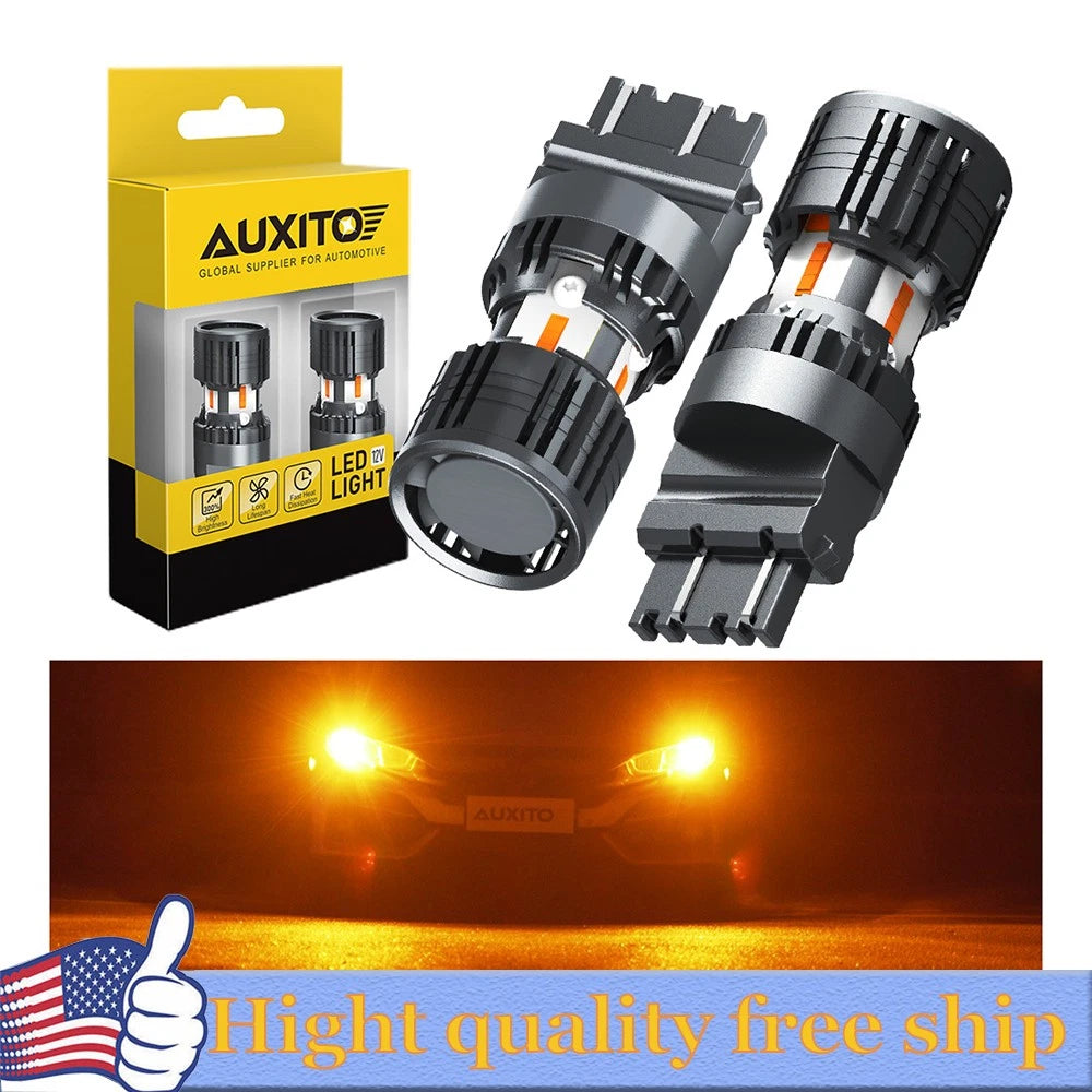 4X AUXITO 3157 3156 LED Turn Signal DRL Light Bulb for