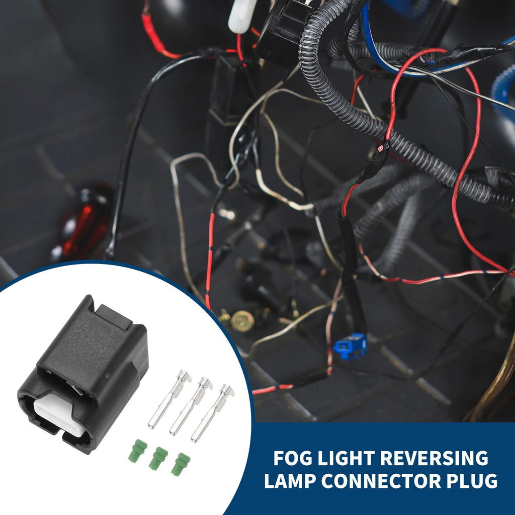 3 Pin Fog Light Reversing Lamp Connector Plug for Honda 