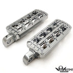 Chrome Dominator Cut Foot Peg for Harley Softail (2014–2023)