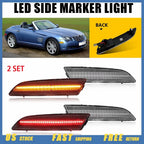 Set of 2 Front & Rear Bumper Signal Side Marker Lights for Chrysler Crossfire (2004–2008)
