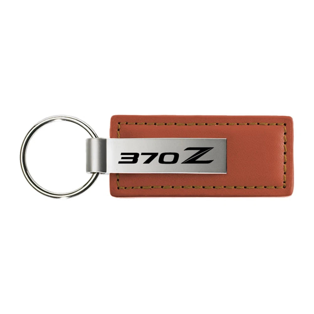 Brown Leather Keychain KC1541.370 - Officially Licensed for Nissan 370Z
