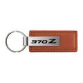 Brown Leather Keychain KC1541.370 - Officially Licensed for Nissan 370Z