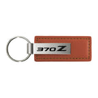 Brown Leather Keychain KC1541.370 - Officially Licensed for Nissan 370Z