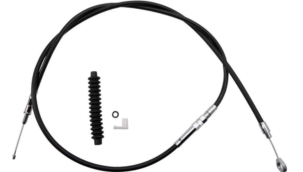 Clutch Cable for Harley Touring (2008–2013) +4" Extended, Black Vinyl