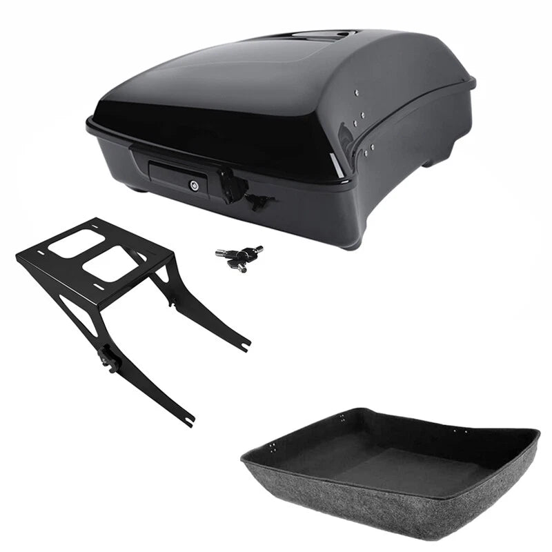 Chopped Trunk Two Up Mount Rack for Harley Fatboy FLSTF (2008–2017)