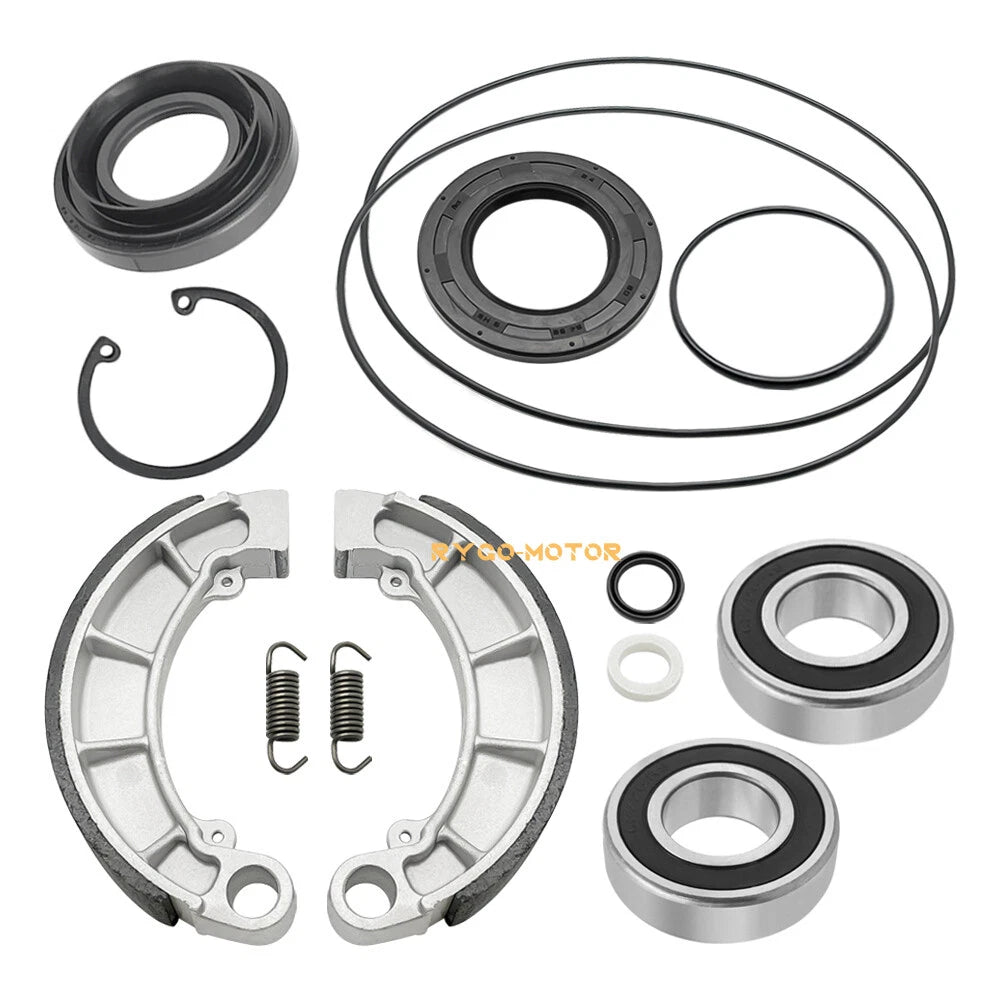 Rear Brake Drum Bearing Seals & Shoes Kit for Honda Rancher 350 400 (2000–2006)
