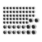 62X Chrome Engine Bolt Caps for Harley Touring Road King Street Glide (17-24)
