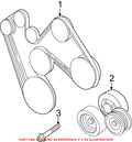 Serpentine Drive Belt Tensioner for Dodge Jeep Mitsubishi Ram (OEM)