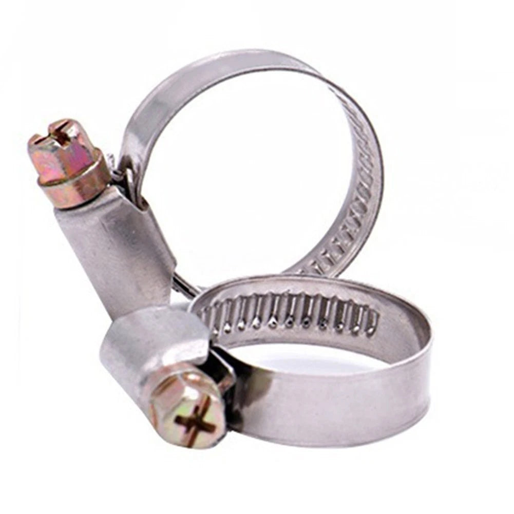 10X Fuel Hose Pipe Clamps for Universal Applications (16-27mm)