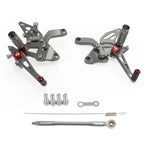 Aluminum Gray Rear Footpegs Footrest for Kawasaki Z900 (2021–2022)