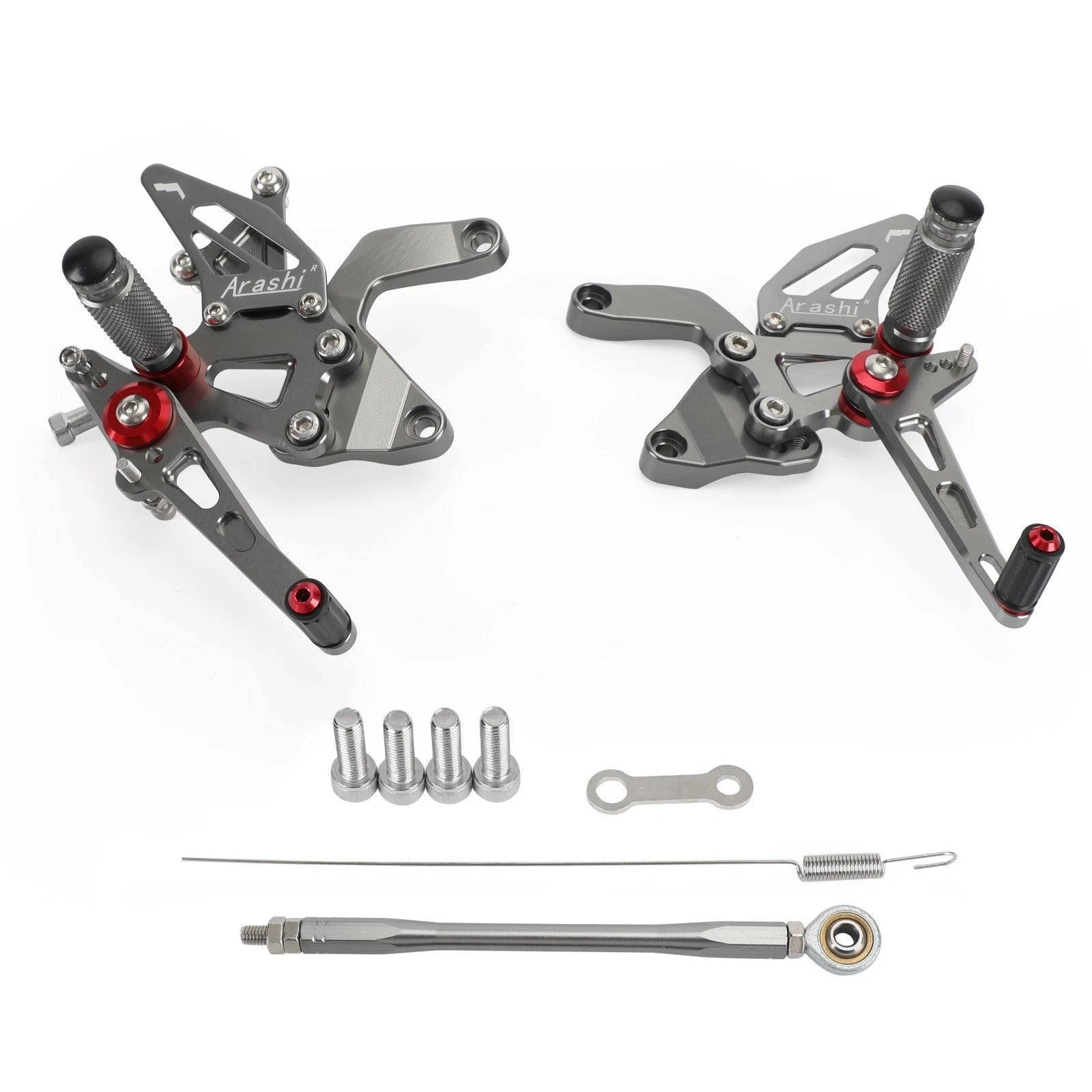 Aluminum Gray Rear Footpegs Footrest for Kawasaki Z900 (2021–2022)