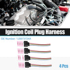 Set of 4 Ignition Coil Connectors for Volkswagen CC 2.0T (2009–2016) No. 1J0973724A