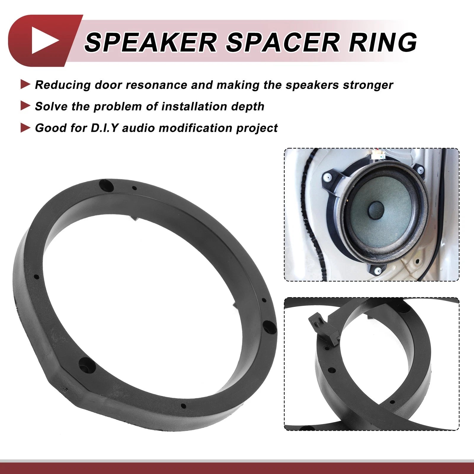 Set of 2 Speaker Spacer Ring Adaptors for Honda Accord (2003–2007) 6"x9"