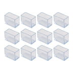 Set of 12 Silicone Chair Leg Cap Feet Cover Pads for Floor Protection