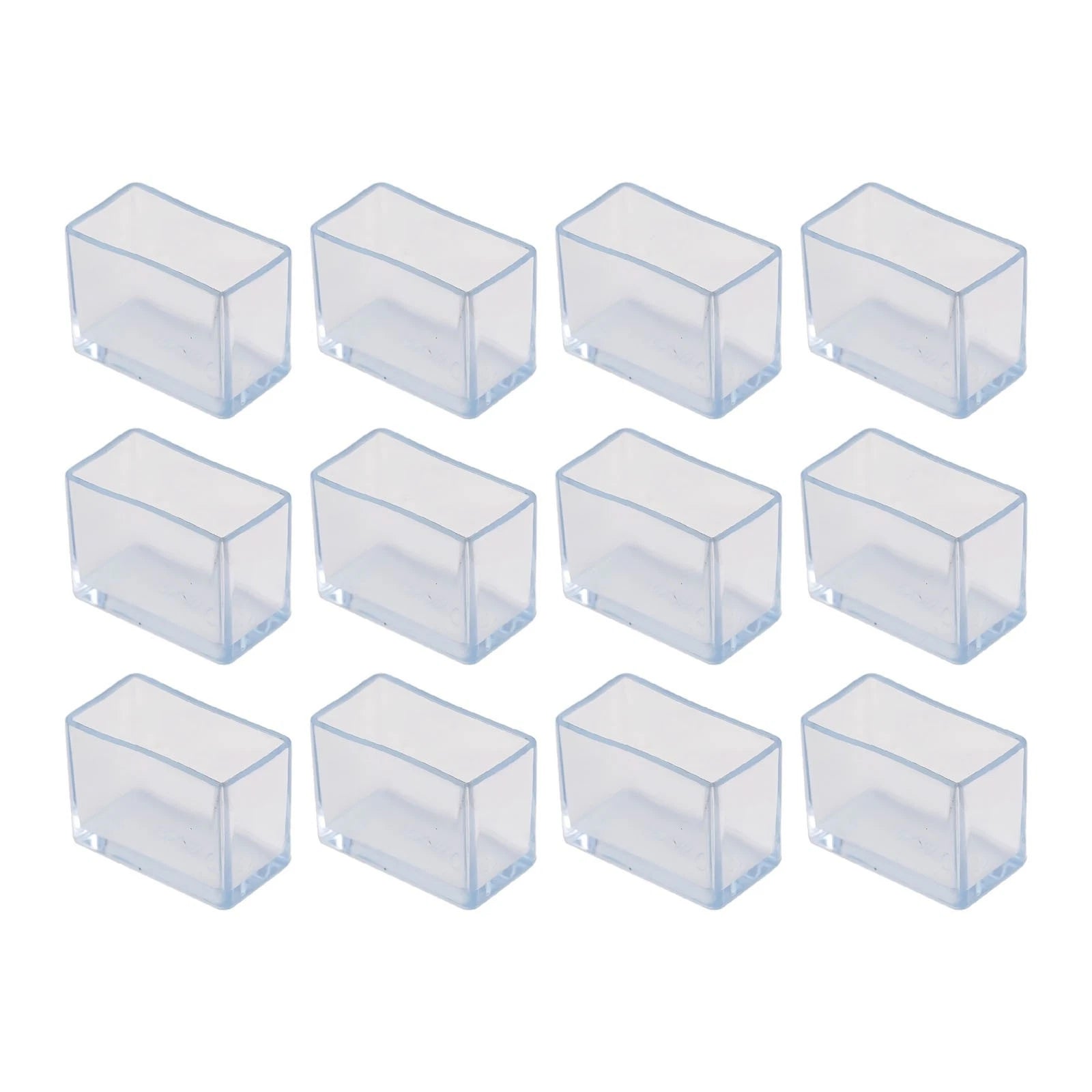 Set of 12 Silicone Chair Leg Cap Feet Cover Pads for Floor Protection