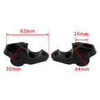 CNC Black Handlebar Risers Kit for Yamaha Tenere 700 T7 (2019–2025)
