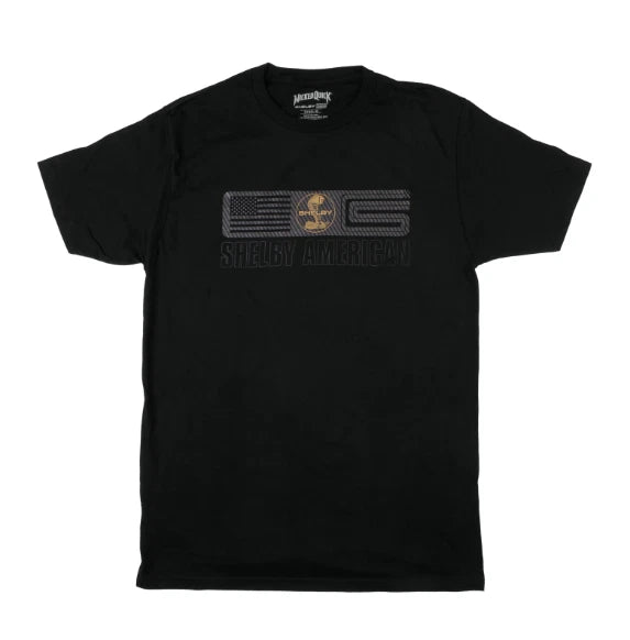 Carrol Shelby T-Shirt Black Carbon Fiber for Ford Mustang (1965–2024)