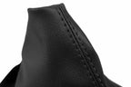 Leather Manual Shift Boot Cover for Volvo C30 C70 S40 (2004–2013) Black