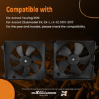 2X Cooling Fan Assembly for Honda Accord (2013–2017)