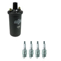 Set of 4 NGK Ignition Coils & Nickel Spark Plugs for Capri Pinto (1970–1980)