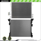 Radiator & Condenser for Chrysler Town & Country, Dodge Grand Caravan (2008–2019)