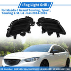 Set of 2 Front Bumper Fog Light Covers No.GHP950C11A for Mazda 6 (2014–2021)