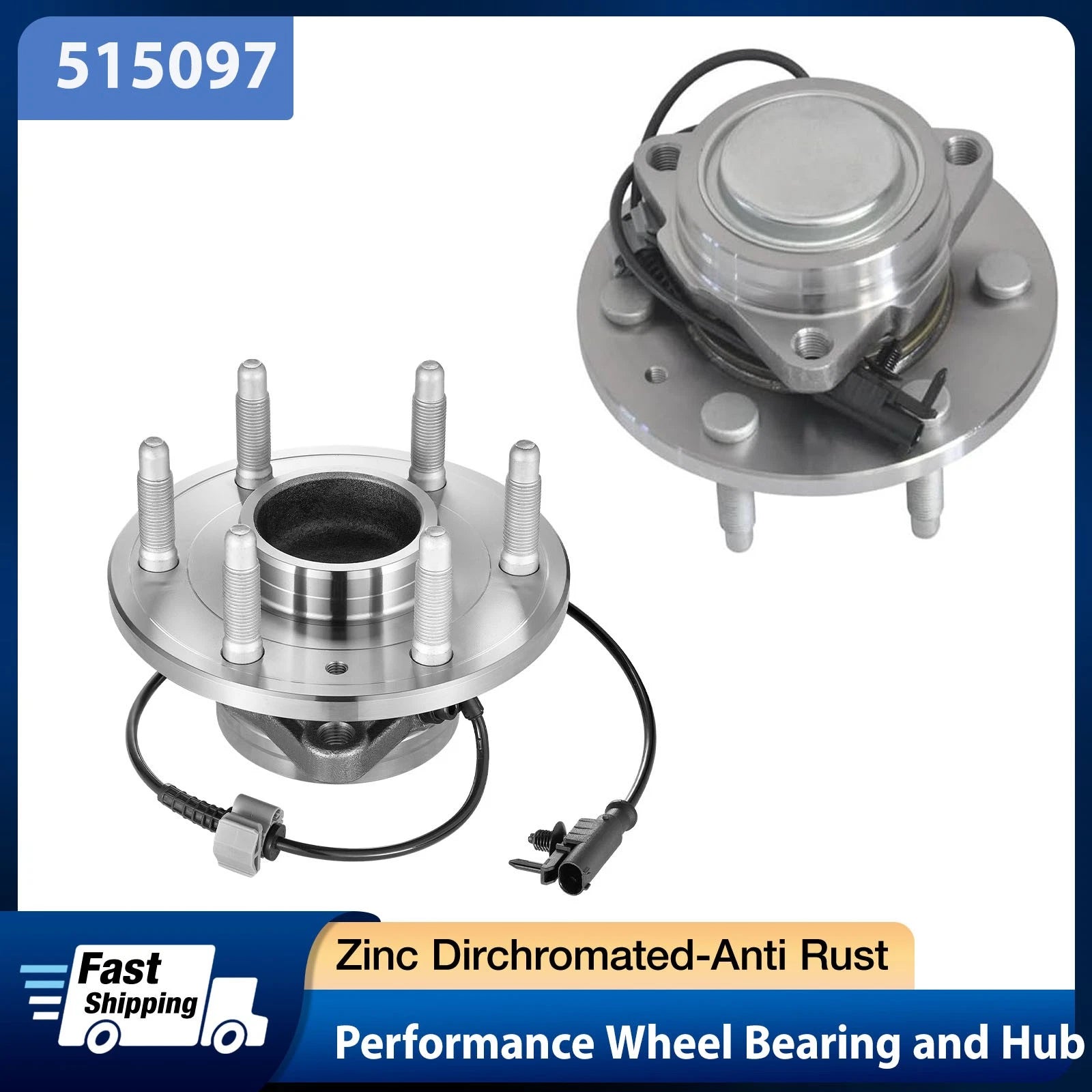 Front Wheel Bearing Hub Pair for 2007–2014 Yukon Tahoe Escalade