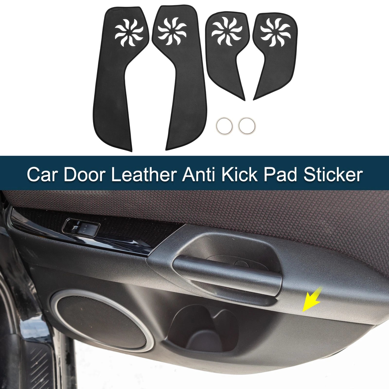 Set of 1 Car Door Leather Anti Kick Pad Sticker for Audi Q3 (2012–2016)