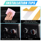 2pcs Air Temperature AC Knob Cover Aluminum Alloy for Ford Explorer (2011–2023)